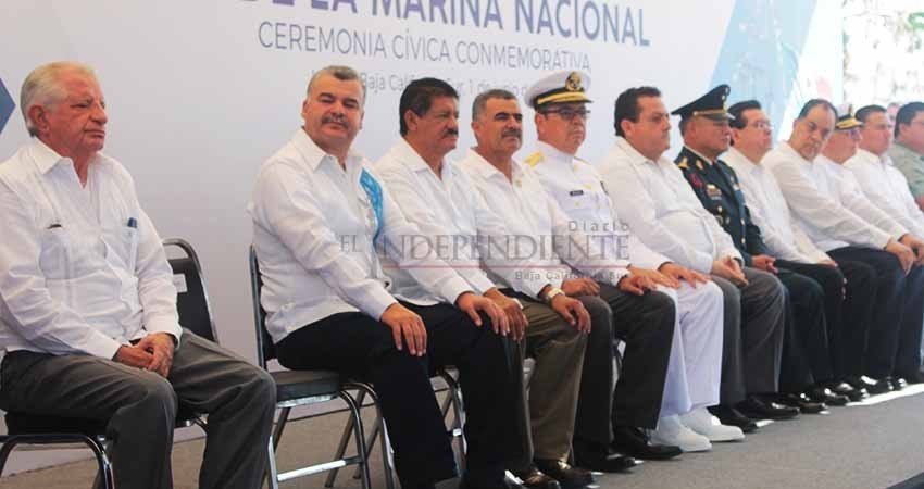 Conmemoran el 101 Aniversario de la Marina en BCS