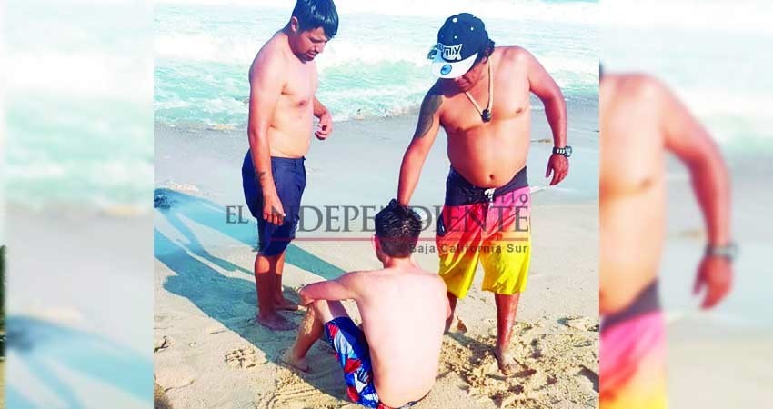 Ignoró advertencias de banderas en las playas y casi se ahoga