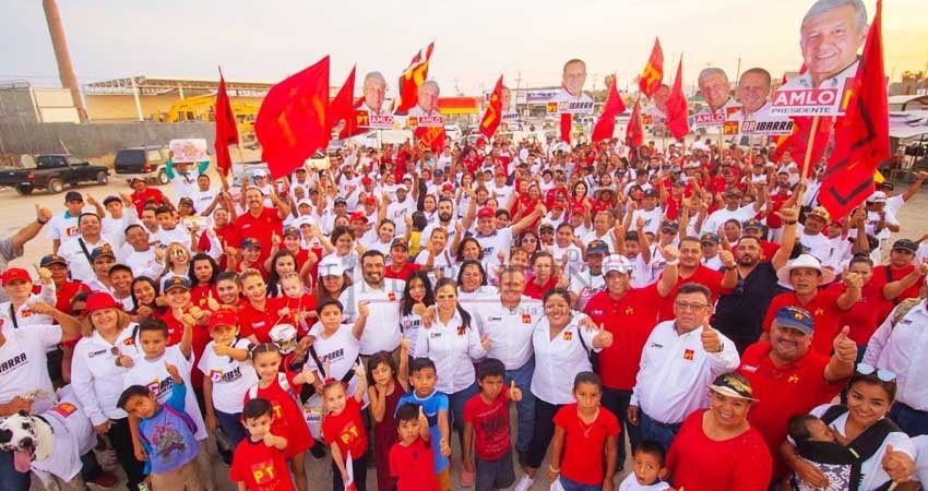 Separados en spot de radio y TV, pero juntos con el PT, Ibarra y AMLO