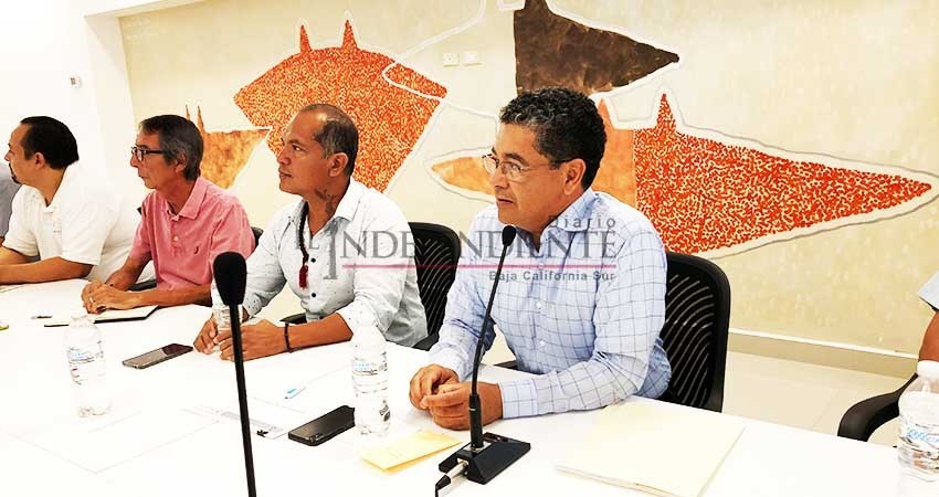 Se reúne Sepuim y empresarios del centro de CSL para socializar obra en la plaza Amelia Wilkes