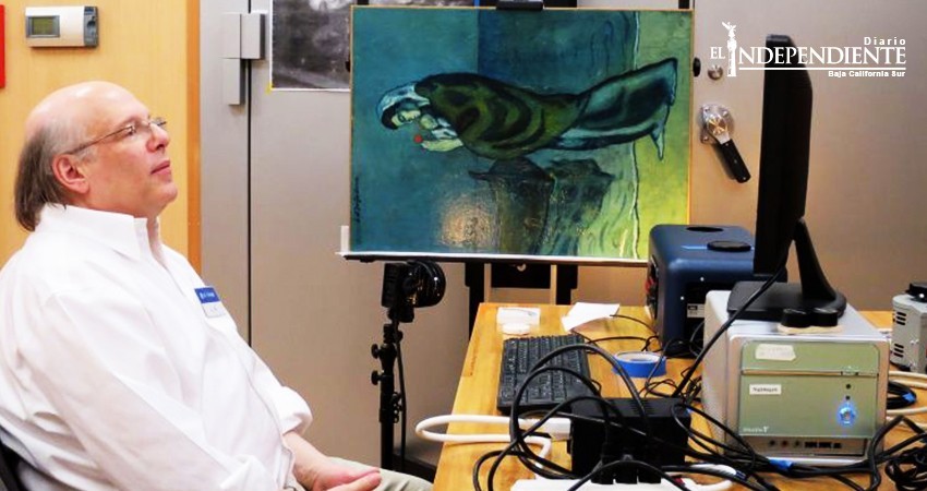 Descubren una hoja de periódico escondida en obra de Picasso