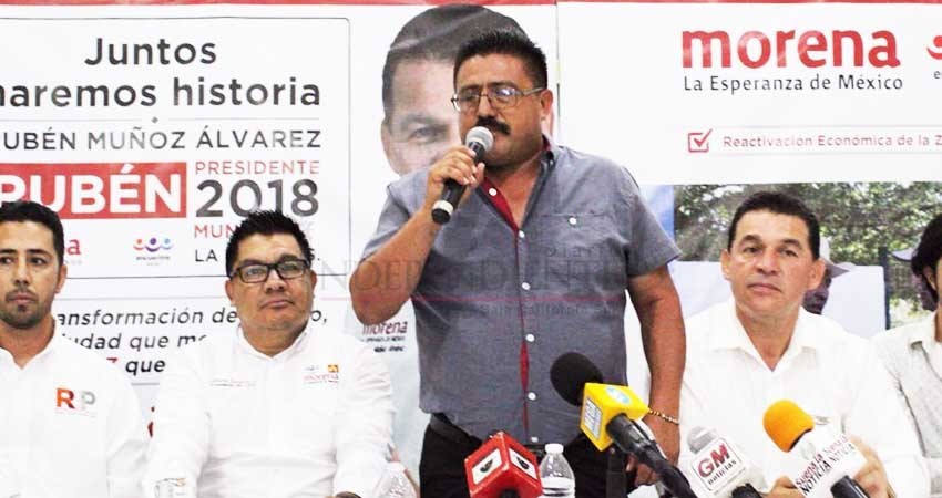 Leo Graciano ex candidato del PANAL por La Paz se suma a Rubén Muñoz