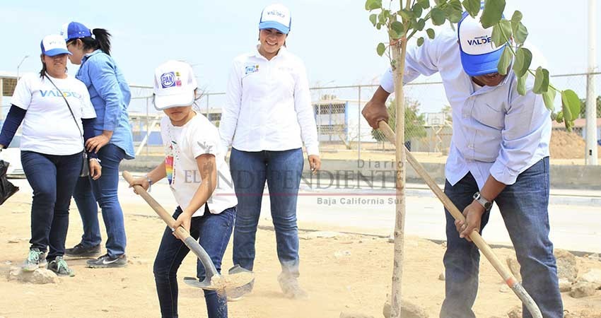 Inculcar en nuestros niños y jóvenes el cuidado del medio ambiente a través de la reforestación: Michelle Valdez