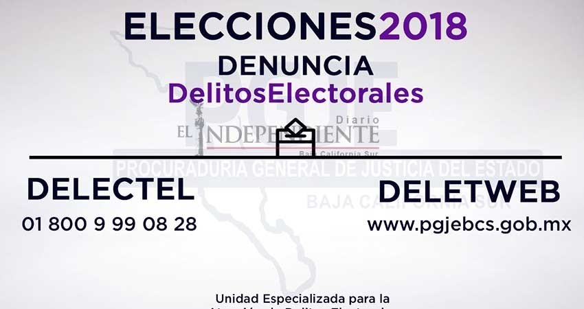Crea PGJE líneas “Delectel y Delectweb” para denunciar delitos electorales