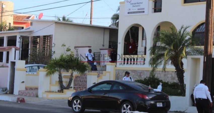 Acordonan cuadra donde se ubica Consejo Distrital Electoral 1 en SJC