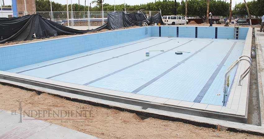 Registra 80% de avance la alberca del INSUDE