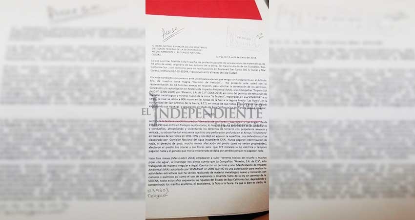 Mintió Semarnat, sí recibió queja por contaminación de mina La Testera