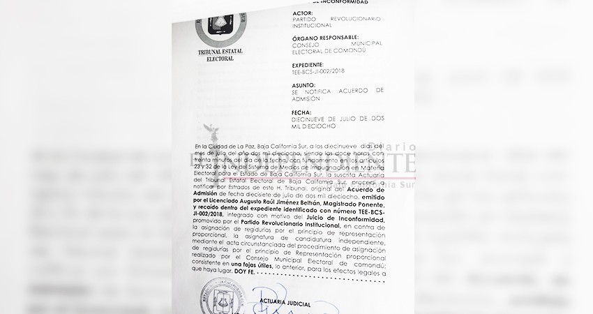 Busca PRI cambiar de género su regiduría plurinominal en Comondú 