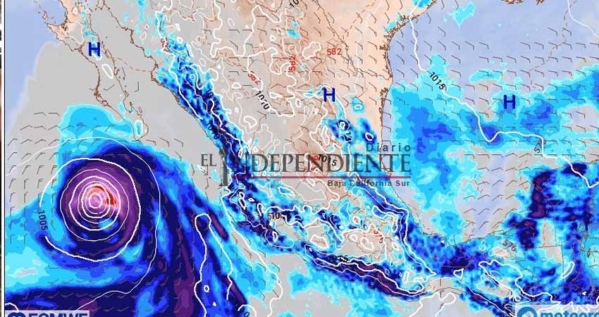 Ciclón tropical podría pasar cerca de BCS la próxima semana 