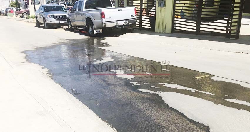 Exigen vecinos se atienda fuga de agua en Monte Real que lleva más de dos años