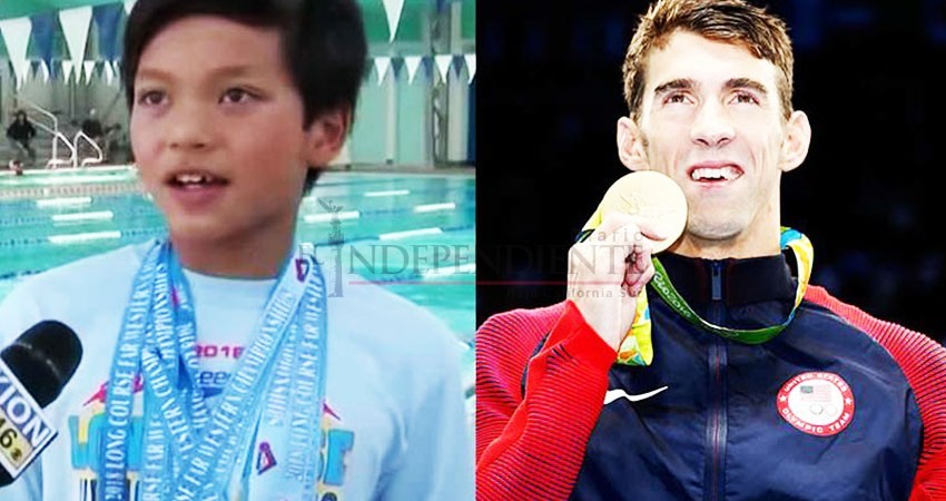 Se llama Clark Kent y a los 10 años rompe récord de Michael Phelps