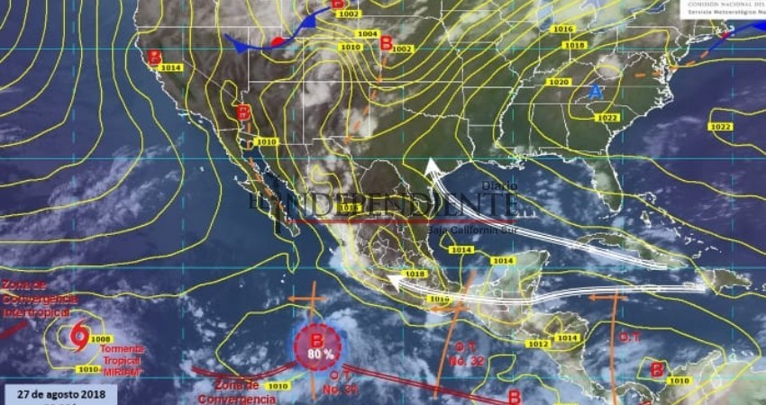 Sin riesgo para Los Cabos, formación de Tormenta Tropical “Miriam” en Pacífico: PC