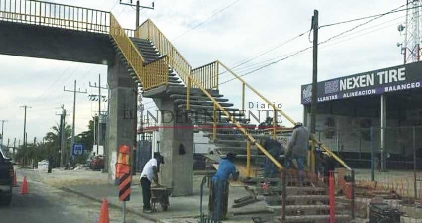 Puentes peatonales de SCT con muchísimas fallas de construcción: CABCS Los Cabos