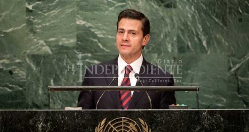 Peña Nieto tendrá su última participación como jefe de Estado en la ONU
