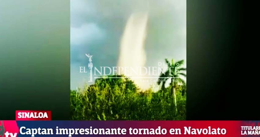El gigantesco tornado en Navolato que dejó pánico y daños