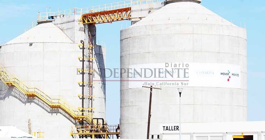 Se entregó "inconclusa" la planta de aguas residuales en La Paz