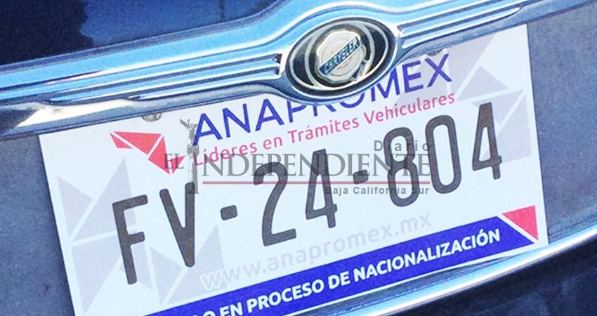 Estima Anapromex en julio del 2019 se puedan dar regularizaciones de vehículos