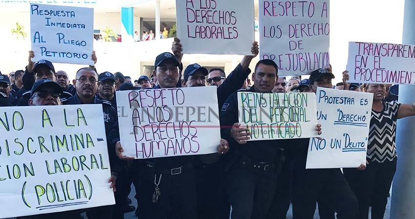 Analizará Ayto de La Paz demandas de policías despedidos en 2017