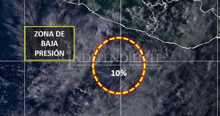 Nueva zona de baja presión se forma al sur de las costas de Guerrero