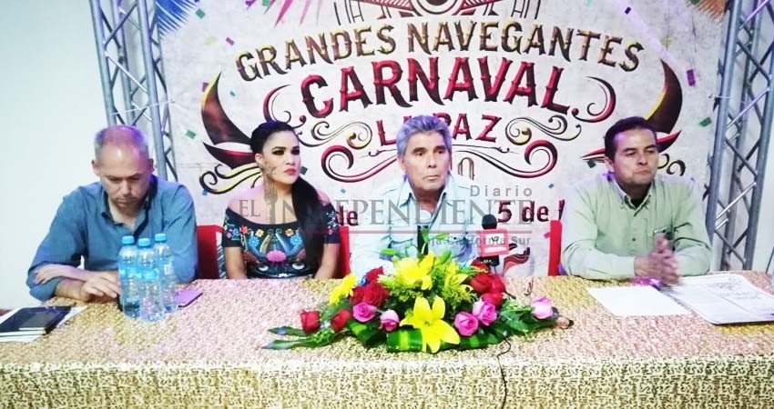 14 mdp costará "Grandes Navegantes" Carnaval La Paz 2019