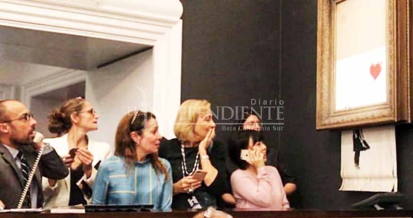 Banksy dice que su cuadro debió ser triturado por completo