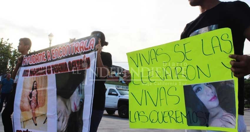Se manifiestan familiares de jovencitas desaparecidas en Los Cabos