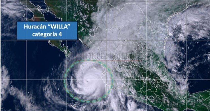 “Willa” se debilita a huracán categoría 4; sigue avanzando hacia costas mexicanas