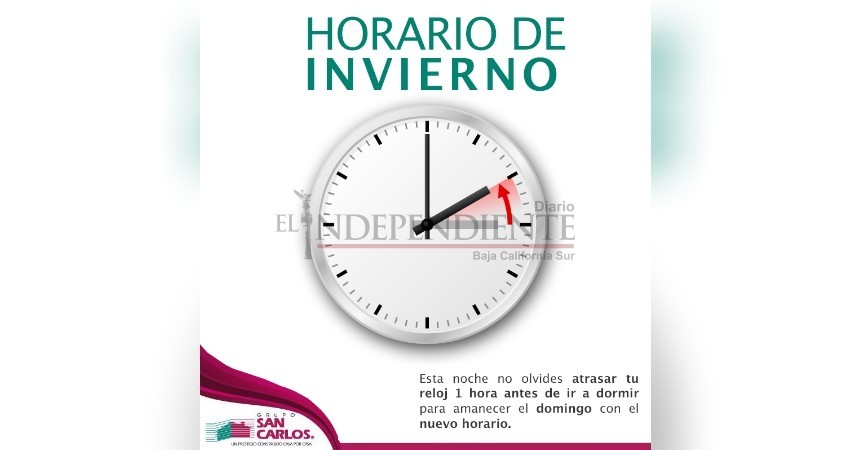 Pide BCS al Congreso Federal salir del “horario de verano”