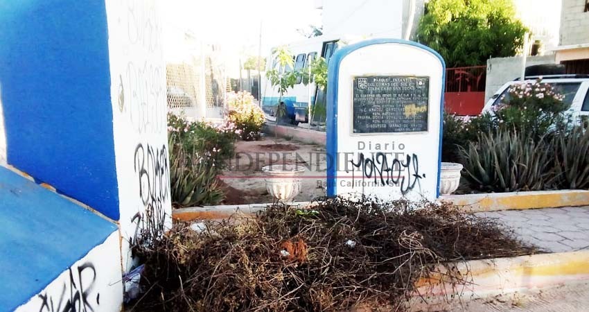 Vecinos inconformes por falta de mantenimiento en parques públicos de CSL