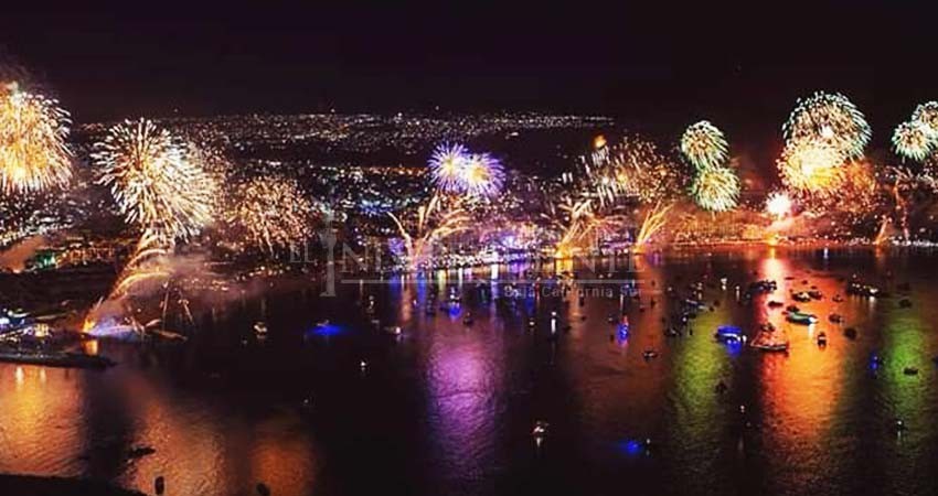 Inician preparativos para espectáculo pirotécnico de fin de año en bahía de CSL