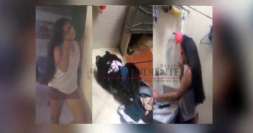 Obliga a su hija a lavar la ropa a mano por reprobar el año