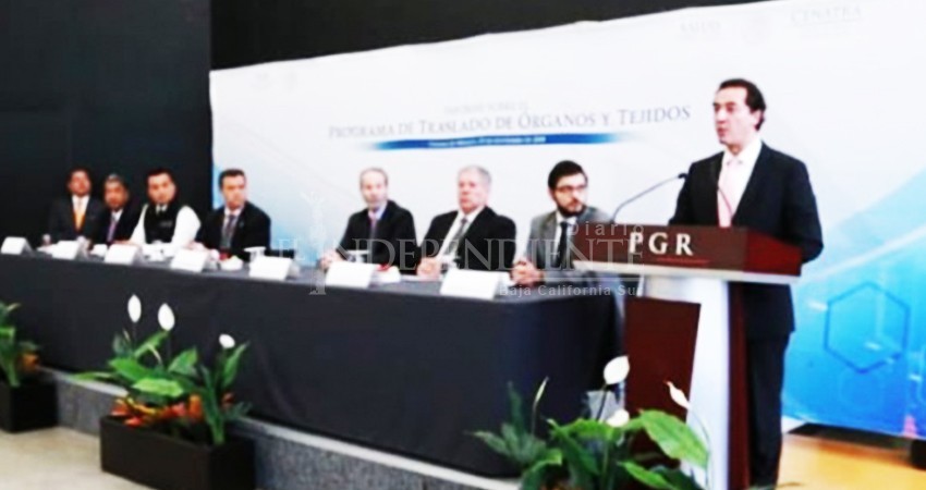 PGR destaca importancia del traslado de órganos para trasplantes