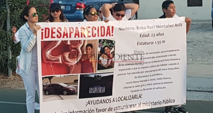 Continúan las protestas por desaparición de la joven Rosa Itzel