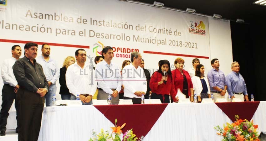 Para integrar el PDM, sociedad organizada trabajará de la mano con Copladem Los Cabos