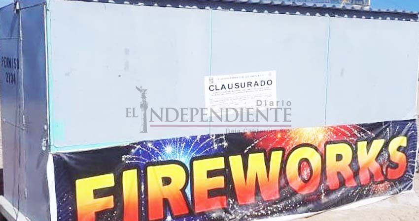 Clausura PC puesto de venta de cohetes en CSL