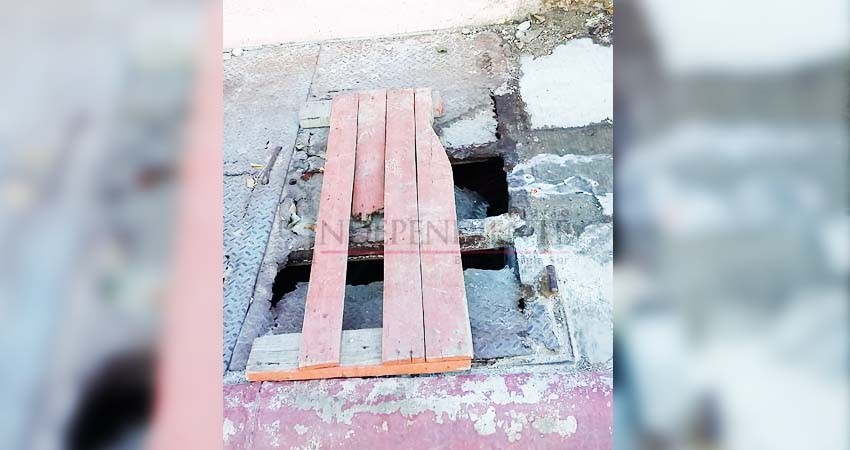 Banquetas destruidas en zona turística de Cabo San Lucas ocasionan lesiones a peatones