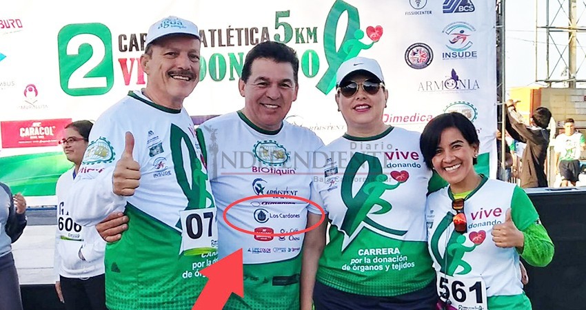 Reprueban logo de mina "Los Cardones" en carrera de la Secretaría de Salud