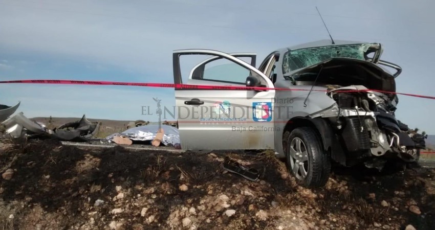 2 muertos en la Transpeninsular Vizcaíno  - Santa Rosalía tras impacto automovilístico
