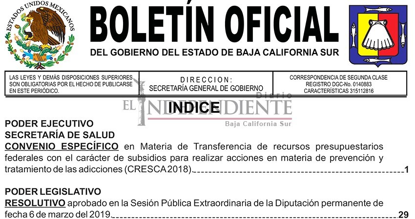 Publica Boletín del Gobierno BCS “reinstalación” de diputado en Comisión de Cuenta; Junta de Gobierno lo desconoce