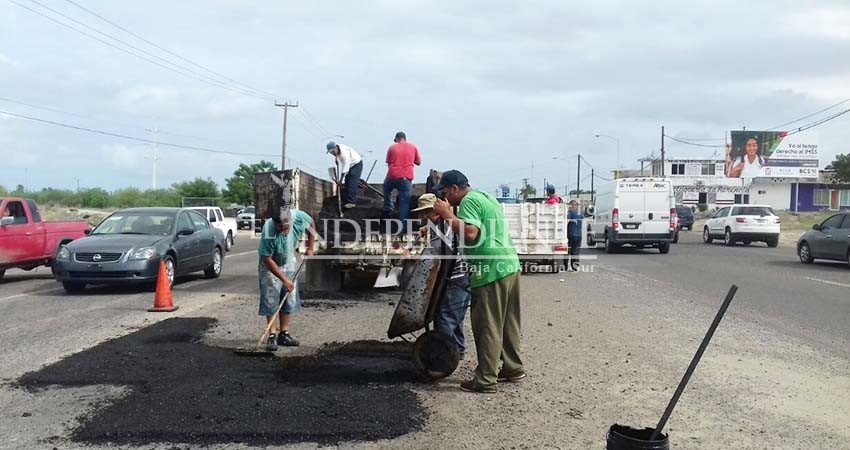 Iniciarán en La Paz programa de bacheo con 2 MDP