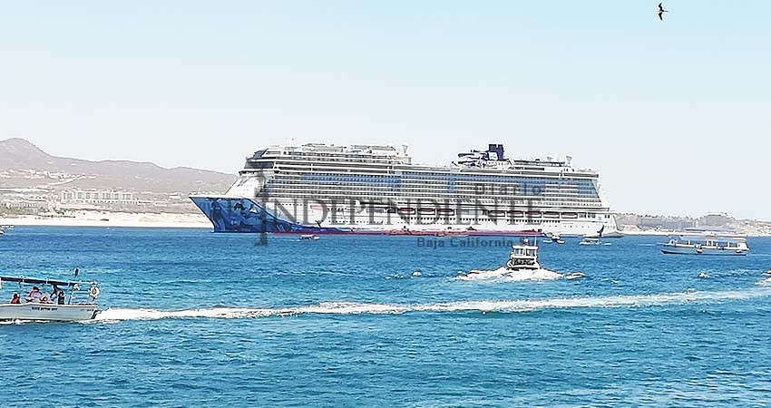 Llega a Cabo San Lucas uno de los cruceros más grandes del mundo