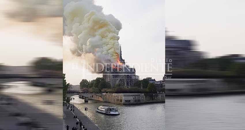 Impactantes imágenes del incendio en la Catedral de Notre Dame