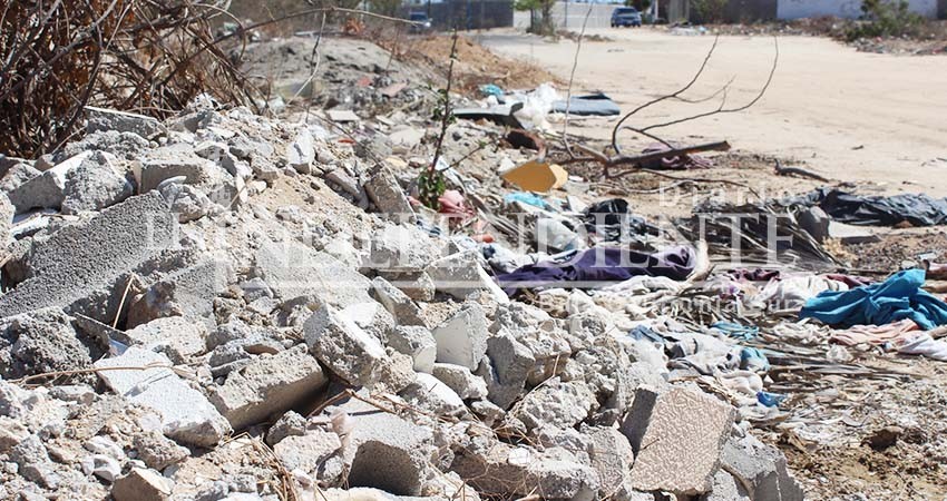 Multas hasta de 45 mil pesos a quienes sean sorprendidos tirando escombro o propicien basureros clandestinos