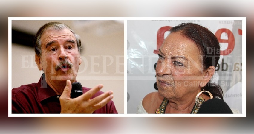 Dedica Tweet Vicente Fox a la Senadora Lucia Trasviña; ciudadanos lo increparon