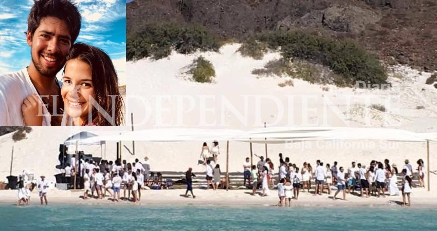 Acusan a Federico Heller y Federica Pelayo de daño ecológico a Balandra tras realizar su boda