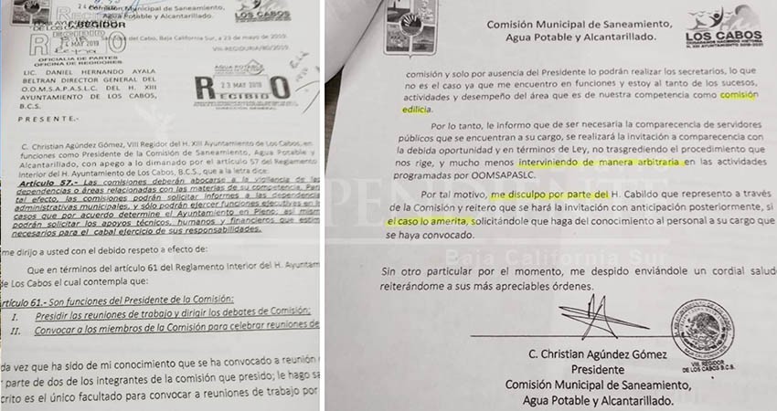 Presidente de la Comisión del Agua impide comparecencia de director de Oomsapas