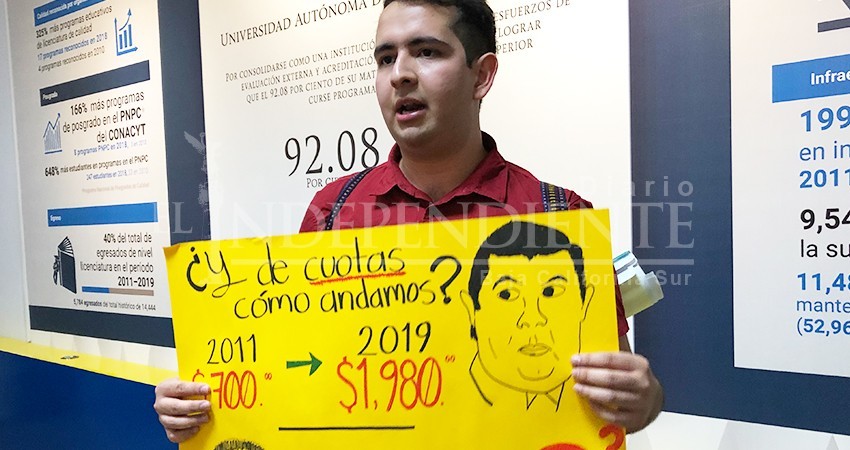 No permitieron manifestaciones en toma de protesta del “nuevo” rector de UABCS