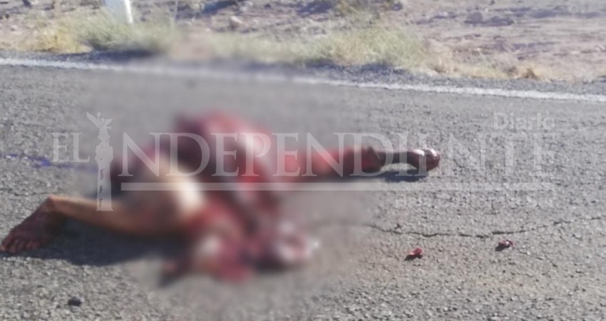 El cuerpo de un hombre quedó despedazado tras ser arrollado