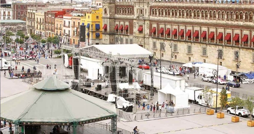 Preparan escenario por informe