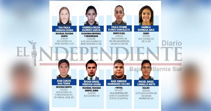 Aporta BCS 8 atletas a juegos panamericanos de Lima